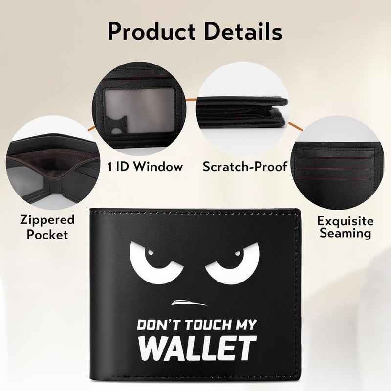 Fonwill Teen Boys Wallet, Birthday Gift for 5 6 7 8 9 10 11 12 Year Old Boys, Cool Bifold Rfid Blocking Leather Wallet With Coin Pocket ID Window, Christmas Birthday Gift for Boy Girls Teen 3-14 Ages - Image 4